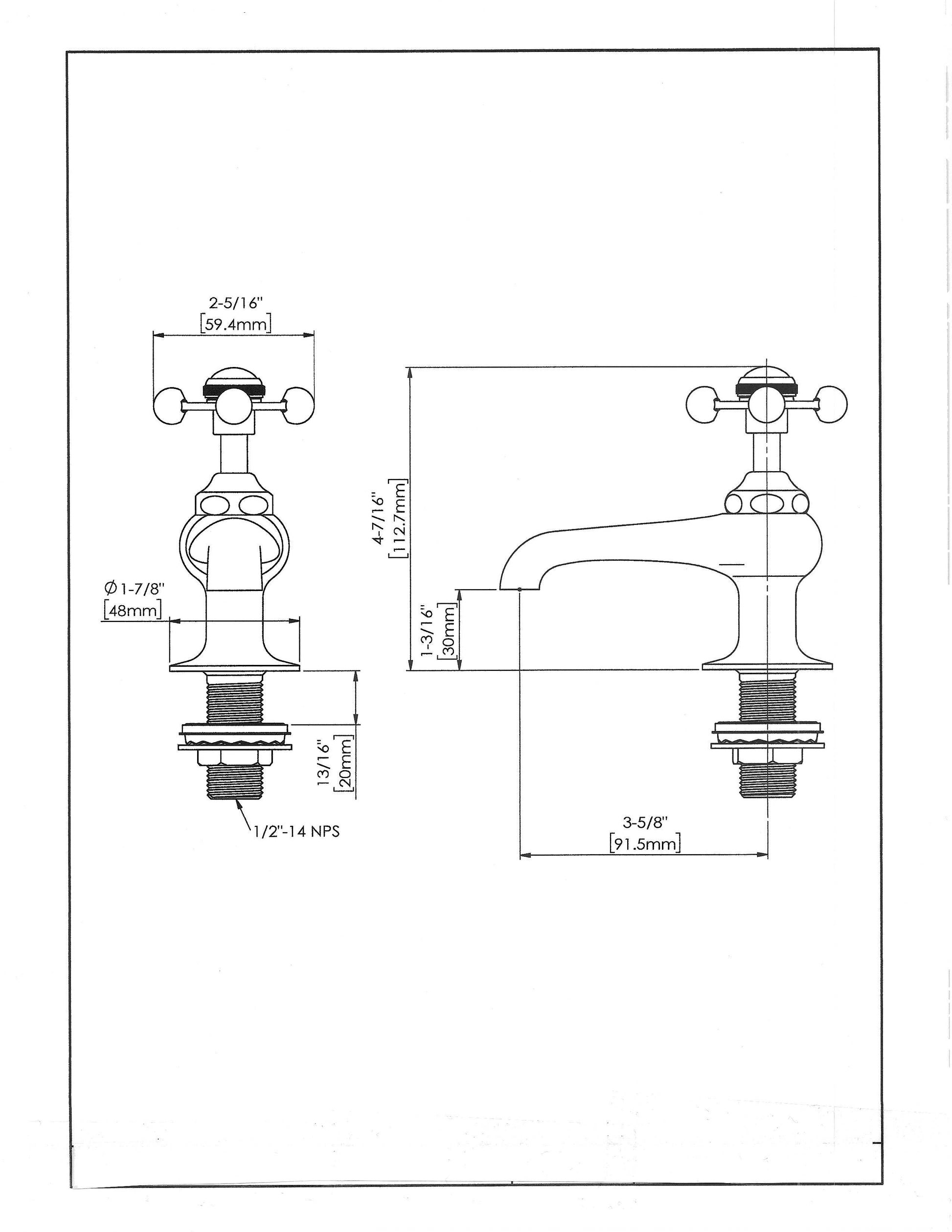 Victorian Bath Faucet