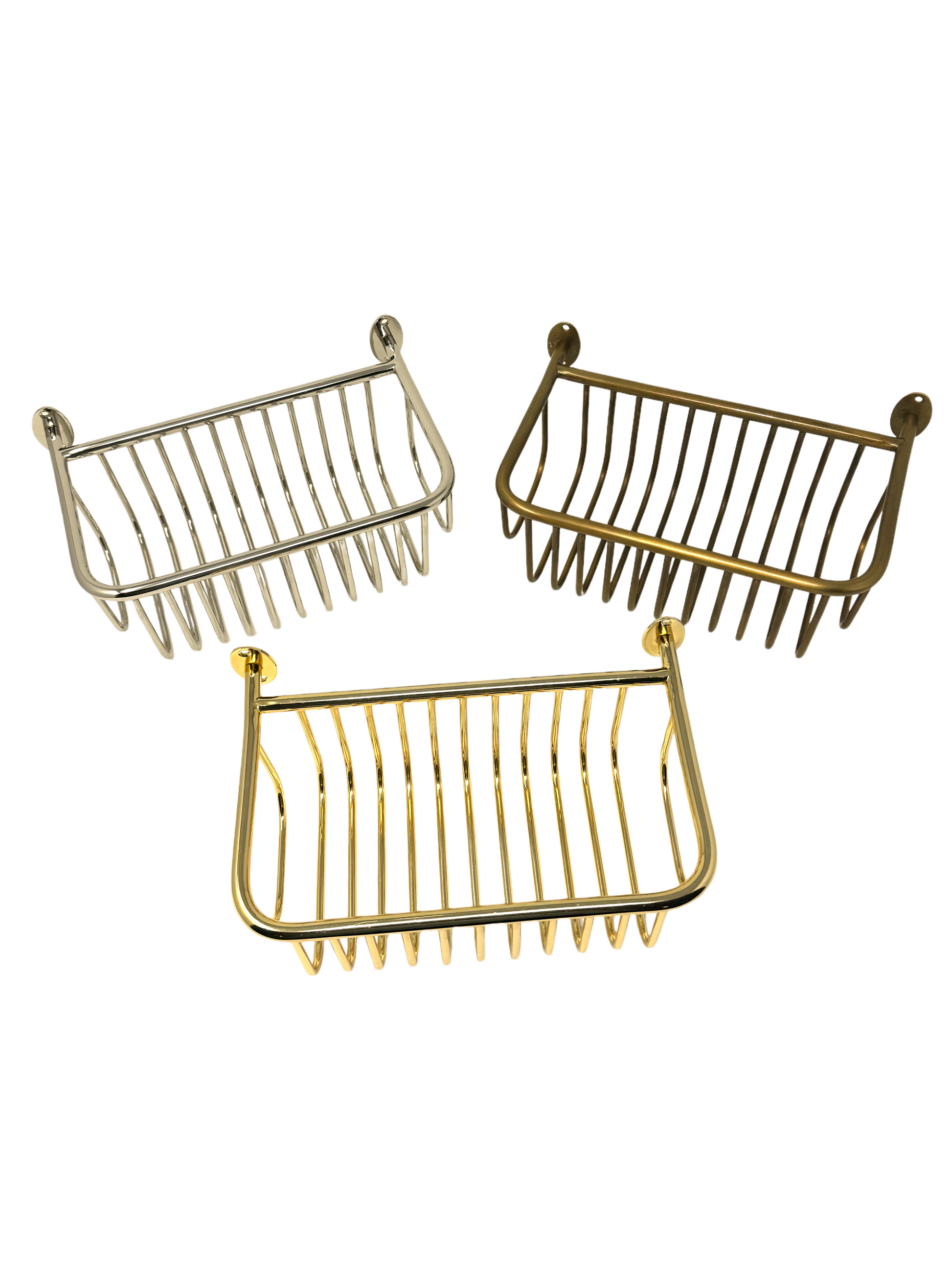HRLBrass Shower Basket