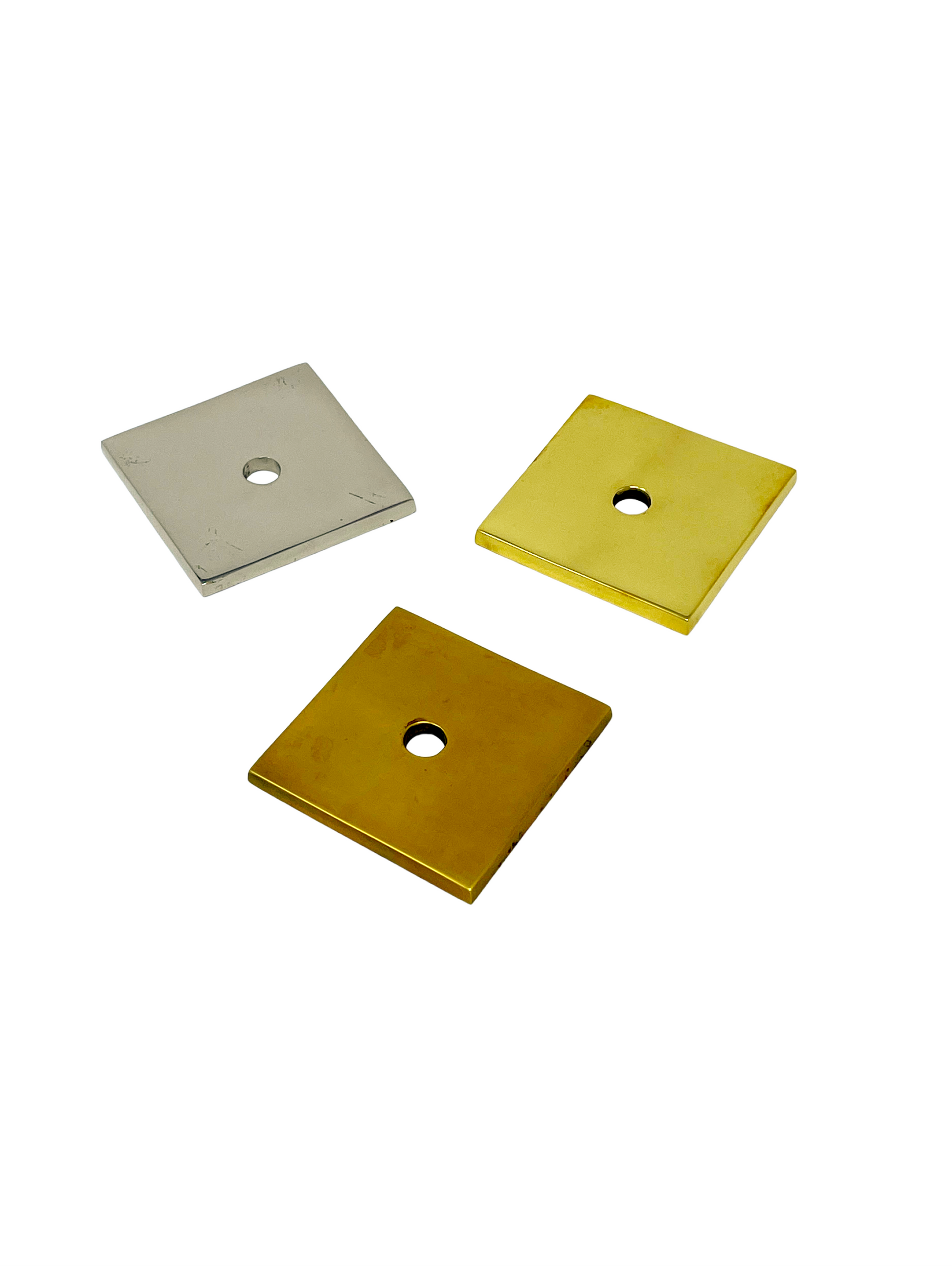 HRLBrass Square Backplates - Shower Knob