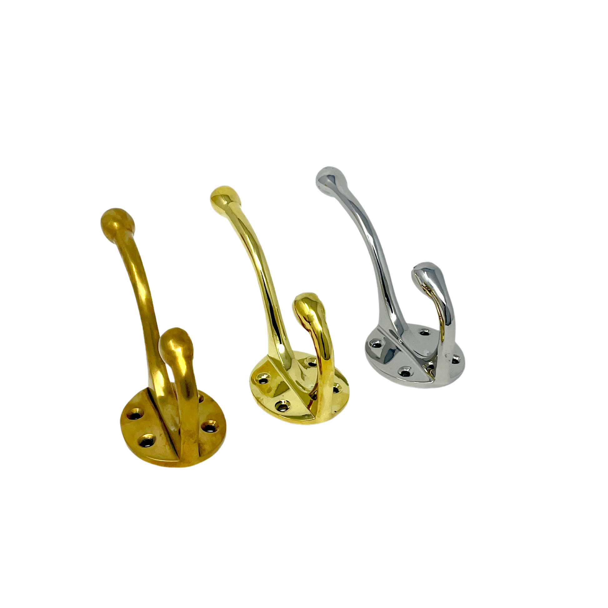 HRLBrass Unlacquered Brass Hook