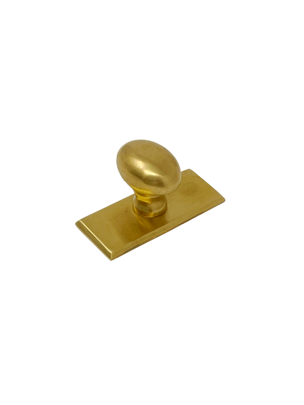 Oval Brass Cabinet Knob 