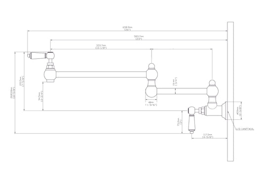 HRLBrass Pot Filler