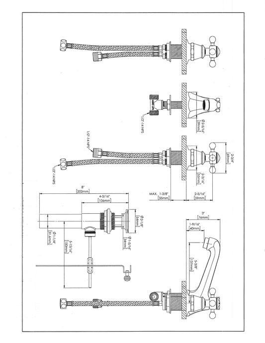 HRLBrass Bath Faucet