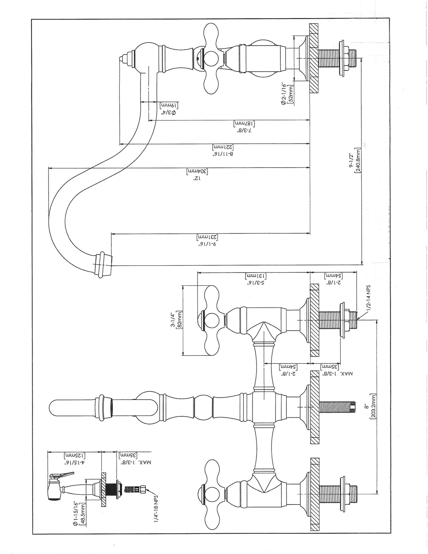 HRLBrass Kitchen Faucet