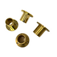 Unlacquered Brass Shower Curtain Rod with Curtain Hooks