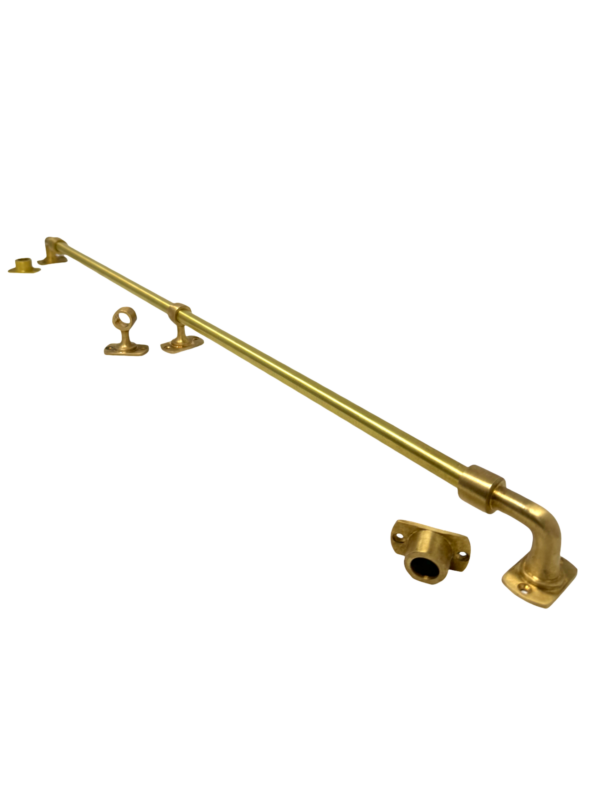 Cafe Curtain Rods Outside Mount HRLBrass Cafe Curtain Rod – hrlbrass