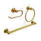 Burnished Unlacquered Brass Bath Hardware