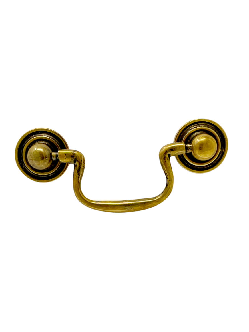 HRLBrass Bail Pull Burnished Unlacquered Brass HRLBrass Bail Pull Burnished Unlacquered Brass