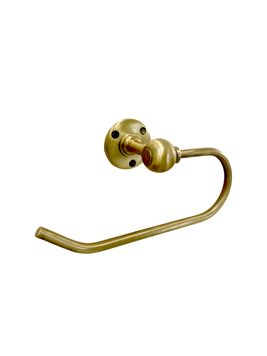 Burnished Unlacquered Brass Bath Hardware Hrlbrass   Out157 